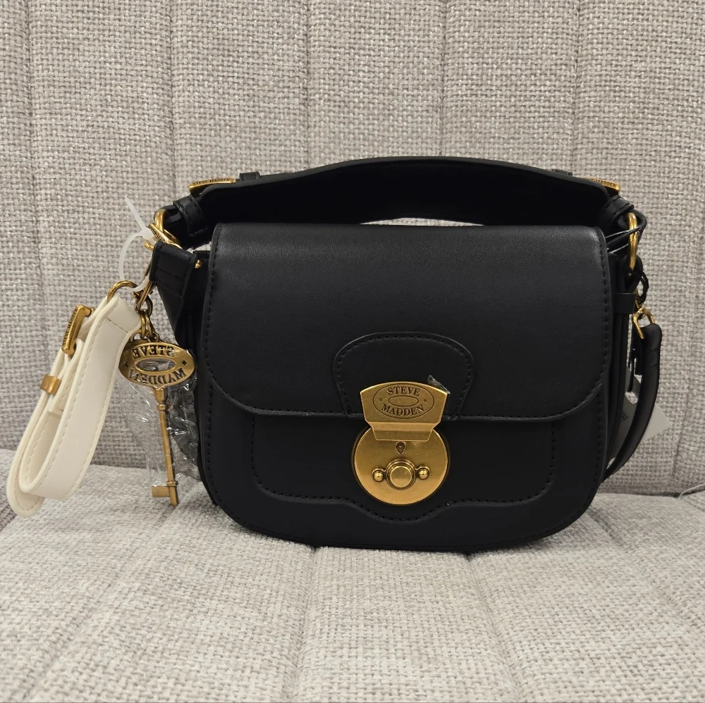 Steve Madden Lock Crossbody Handbag